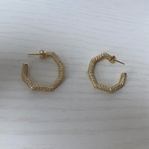 the M jewelers hoop earrings